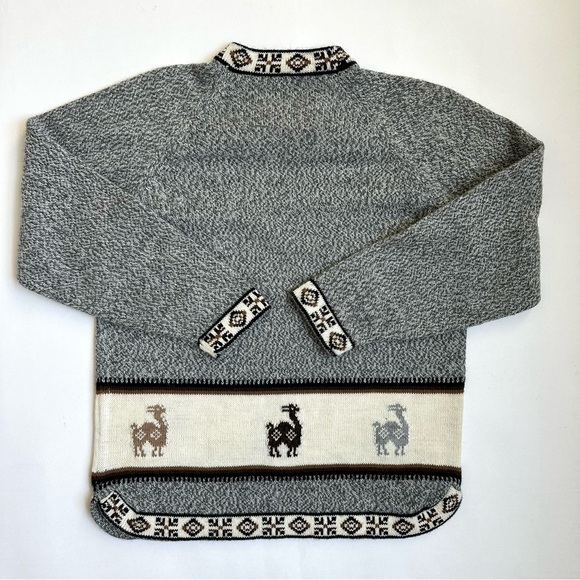 Artesanias Inca J.R. Alpaca Wool Sweater Made in Peru L - Picture 2 of 11